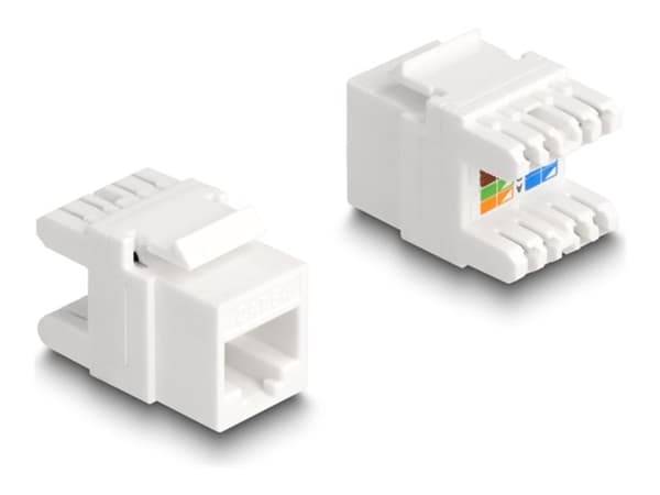 DeLOCK 88131, Tasainen, Valkoinen, RJ-45, LSA, Uros, Naaras