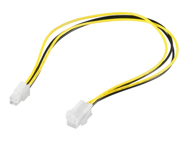 goobay - Förlängningskabel för ström - effekt P4 (hona) till effekt P4 (hane) - 37 cm