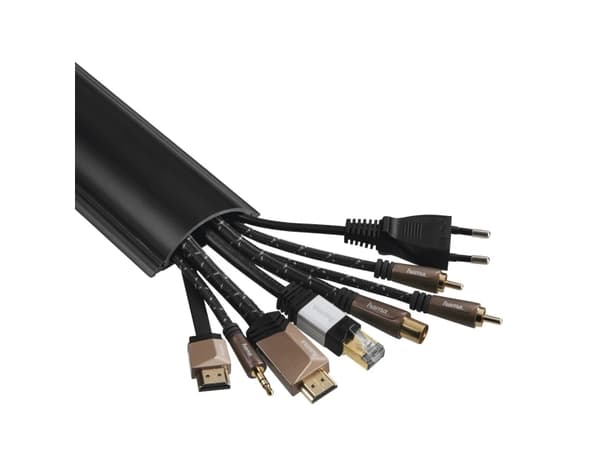 Hama 00220985, Kabelkanal, Universell, Polyvinylklorid (PVC), Sort