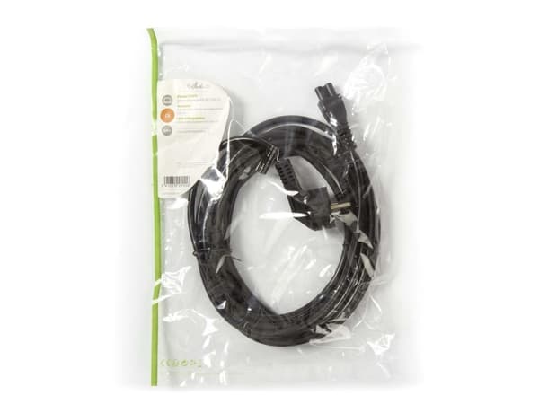 Nedis CEGP10100BK50, 5 m, Strømplugg type F, C5 kopling, 10 A