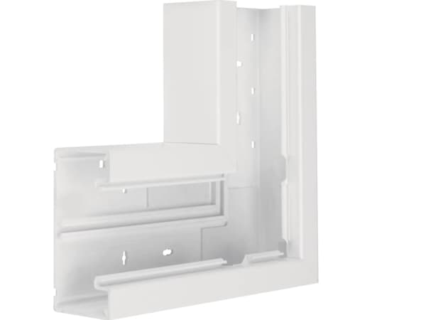 Hager BR6513059016, Festebrakett til kabelkanal, Hvit, Polyvinylklorid (PVC), 130 mm, 68 mm