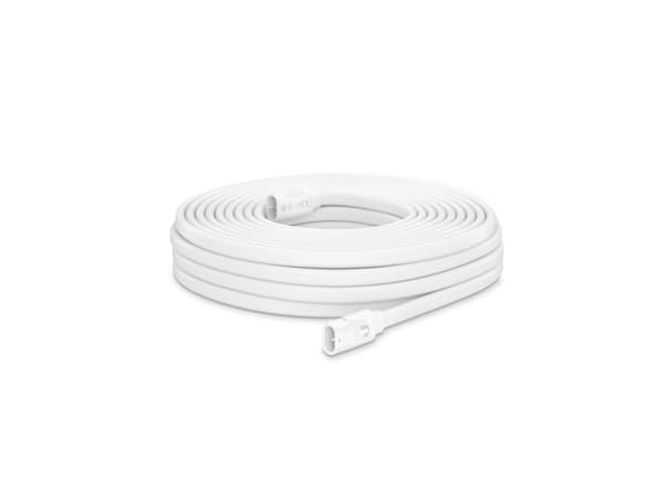 Ubiquiti UISP - Strømkabel - power transport (hann) til power transport (hann) - 20 m - hvit