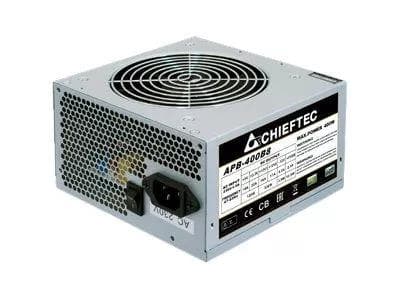 Chieftec ATX 400W PSU 80+ 230V EU certified, w/12 cm fan, Bulk Value Silver