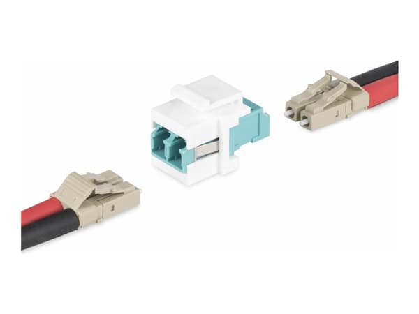 StarTech.com LC to LC Coupler, LC Fiber Coupler, LC/UPC Keystone Jack, Fiber Optic LC Keystone Coupler for Patch Panel - LC to LC Duplex (DMFKSLCLCCO