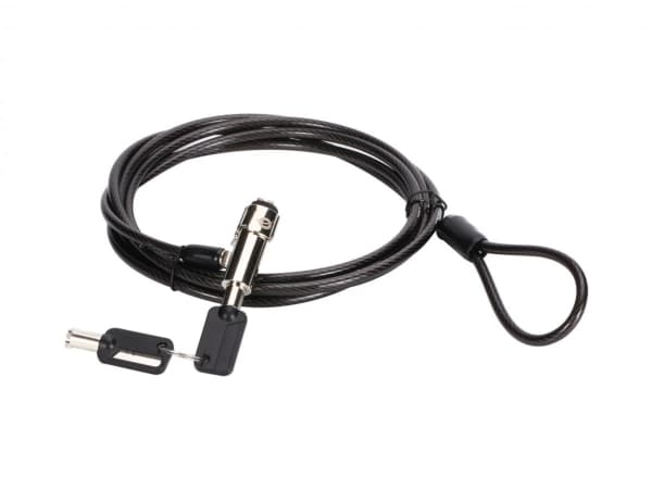 Conceptronic CUSTODIO02BN Keyed Laptop Lock, Nano Security Slot, 1.8m, 1.8 m, Nano, Key, Black