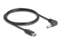 Miniatyrbilde 1 av 4: Delock - Strømkabel - 24 pin USB-C (hann) til 3,5 x 1,35 mm DC-jakk (hann) vinklet - 5 V - 1 A - 1.5 m - svart