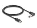 Miniatyrbilde 1 av 4: Delock - Strømkabel - USB-C (kun strøm) (hann) til 5,5 x 2,1 mm DC-jakk (hann) vinklet - 5 V - 1 A - 1.5 m - svart