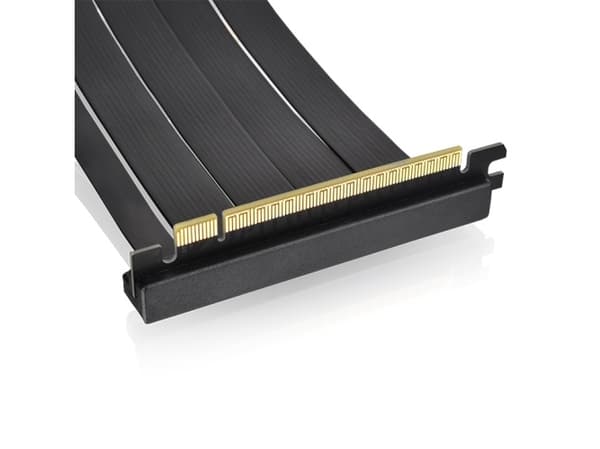 Thermaltake PCI-E 4.0 Dual 90 Riser Cable (black, 13cm)