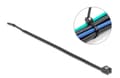 Miniatyrbilde 2 av 3: Delock - Kabelfestebånd - self-cutting, width 4.8 mm - 37 cm - svart (en pakke 50)