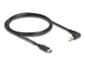 Miniatyrbilde 2 av 3: Delock - Strømkabel - 24 pin USB-C (hann) rett til 4,0 x 1,7 mm DC-jakk (hann) vinklet - 5 V - 2 A - 1.5 m