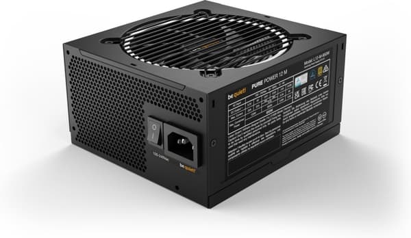 Be Quiet! Pure Power 12 M ATX-strømforsyning, 850 W