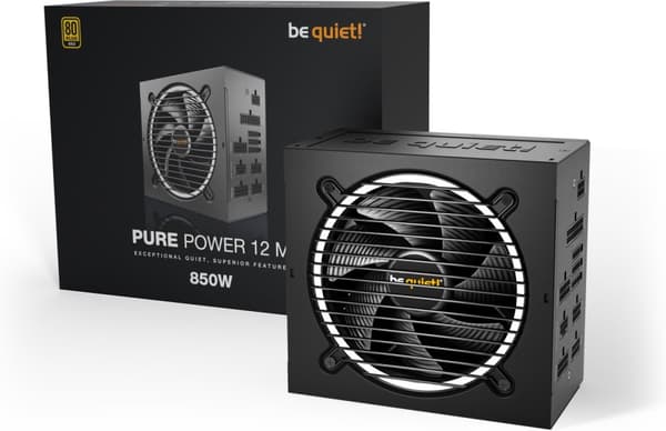 Be Quiet! Pure Power 12 M ATX-strømforsyning, 850 W
