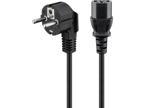 Goobay 50078, 2,5 m, CEE7/7, IEC C13, H05VV-F3G, 250 V