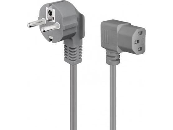 Goobay 50079, 2 m, Strømplugg type F, IEC C13, H05VV-F3G, 250 V