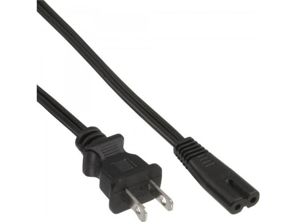 InLine Bulk-pakke med 65 strømkabel Strømplugg USA til Euro 8 C7 Plugg 1 - Kabel - Strøm/strømforsyning - 1,8 m - 2-pins (B-16654U)