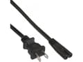 Miniatyrbilde 4 av 4: InLine Bulk-pakke med 65 strømkabel Strømplugg USA til Euro 8 C7 Plugg 1 - Kabel - Strøm/strømforsyning - 1,8 m - 2-pins (B-16654U)