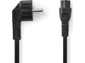 Miniatyrbilde 3 av 3: Nedis CEGL10100BK30, 3 m, Strømplugg type F, IEC C5