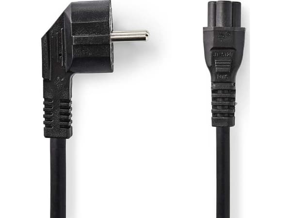 Nedis CEGL10100BK50, 5 m, CEE7/7, C5-liitin, 250 V