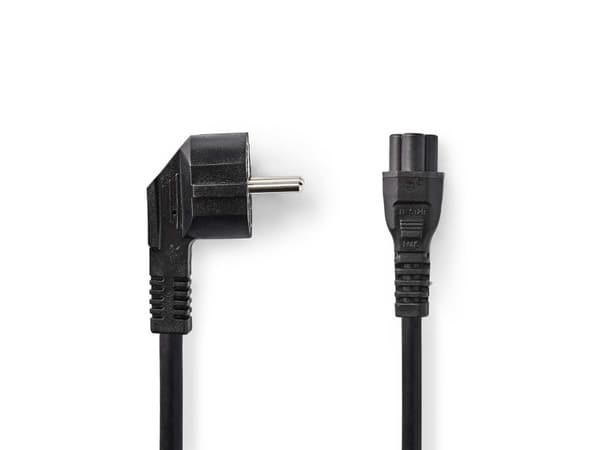 Nedis CEGL10100BK50, 5 m, CEE7/7, C5-liitin, 250 V
