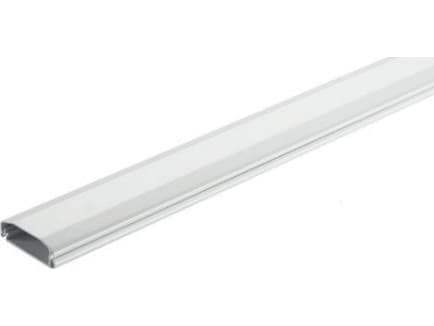 Organizer ExtraLink HAGOR HA Cablecover Click 110 White Aluminium kabelkanal med hengslet deksel 1100mm lengde 60mm bredde 20mm høyde - for veggmonte
