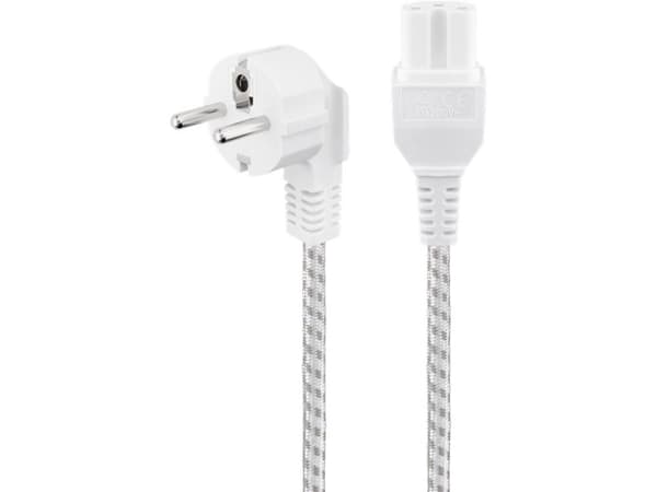 Goobay 93314, 2 m, Strømplugg type F, C15 kopling, H05RN-F3G, 250 V