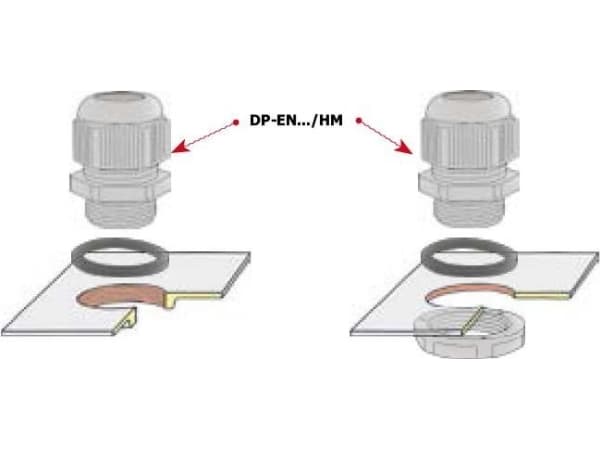 Ergom Polyamid kabelgjennomføring M20 IP68 DP-EN 20 HM grå (E03DK-01040100301)