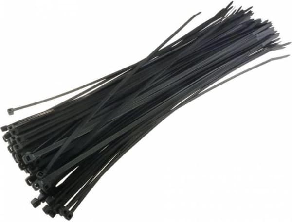 Techly 280 x 4.8mm, Nailon, Musta, 3 - 70 mm, CE, UL, RoHS, Reach, ISO 9001, 280 mm, 4,8 mm