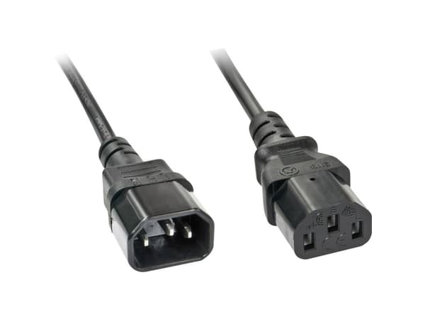 Lindy 30331, 2 m, C14 liitin, C13 liitin, H05VV-F3G