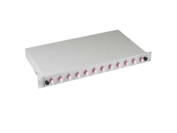 EFB Elektronik B71901L12OM4, LC, Grå, Violett, Flerläge, Metall, OM4, 483 mm