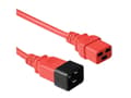 Miniatyrbilde 1 av 2: MicroConnect - Strømkabel - IEC 60320 C20 til IEC 60320 C19 - 3 m - rød