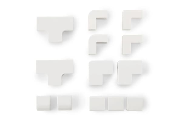 Hama 00221017, Kabelkanal, Universell, Polyvinylklorid (PVC), Hvit