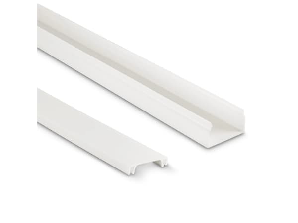 Hama 00221017, Kabelkanal, Universell, Polyvinylklorid (PVC), Hvit