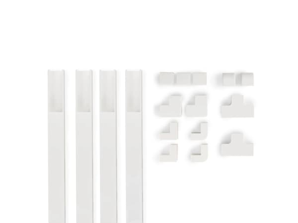 Hama 00221017, Kabelkanal, Universell, Polyvinylklorid (PVC), Hvit