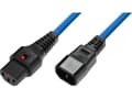 Miniatyrbilde 3 av 3: Microconnect MC-C13C14LOCK-0,5MB, 0,5 m, C13 connect, C14 connect, H05VV-F3G, 230 V, 10 A