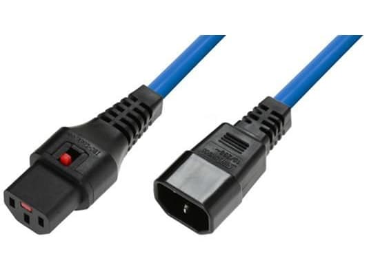 Microconnect MC-C13C14LOCK-0,5MB, 0,5 m, C13 connect, C14 connect, H05VV-F3G, 230 V, 10 A