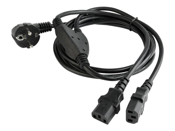 Gembird PC-186-ML6 - Strømkabel - power IEC 60320 C13 til power CEE 7/7 (hann) - AC 220-250 V - 2 m - formstøpt