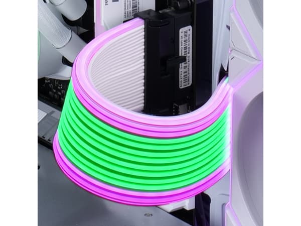 Lian Li Strimer Wireless, 2x8 pin, Svart, Transparent, Silikon, Termoplastisk elastomer (TPE), 0,34 m, 1 styck