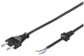 Miniatyrbilde 1 av 2: Goobay Kabel med Europlugg for montering, 1,5 m, sort - Fargeversjon: Sort