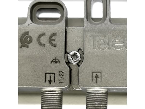 Televes 519608, Kabelspillter, 5 - 1220 MHz, Rustfritt stål, Hunkjønn, F, 176 mm
