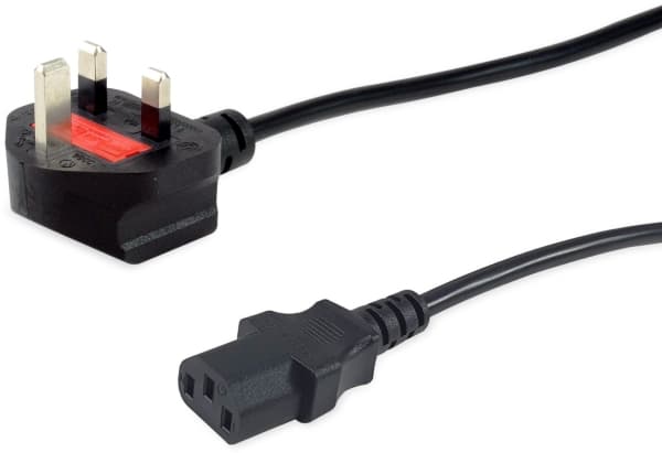 Equip 112301, 3 m, IEC C13, BS 1363, H05VVH2-F, 250 V, 10 A