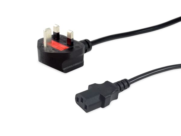 Equip 112301, 3 m, IEC C13, BS 1363, H05VVH2-F, 250 V, 10 A