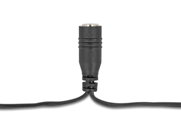 Delock-kabel Mini-Fit 4,2 mm 10-polig hane till 4 x DC 5,5 x 2,5 mm hona och 4 x Mini-Fit 4,2 mm 2-polig hane 1 m svart