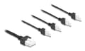 Miniatyrbild 2 av 4: Delock-kabel Mini-Fit 4,2 mm 10-polig hane till 4 x DC 5,5 x 2,5 mm hona och 4 x Mini-Fit 4,2 mm 2-polig hane 1 m svart