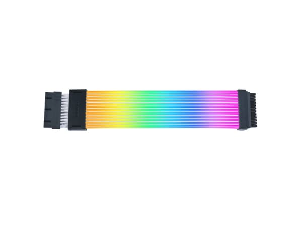 Lian Li Strimer Wireless, 24 pin, Sort, Gjennomsiktig, Silikon, Termoplastisk elastomer (TPE), 0,26 m, 1 stykker