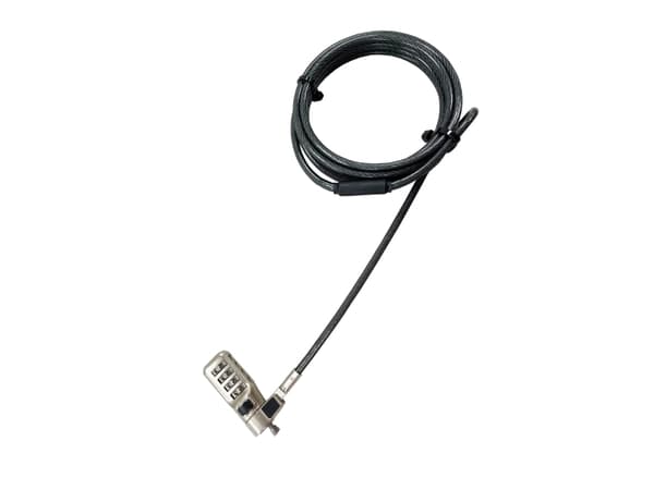 Dicota D31933, 2 m, Kensington, Kombinationslås, Zink, Antracit