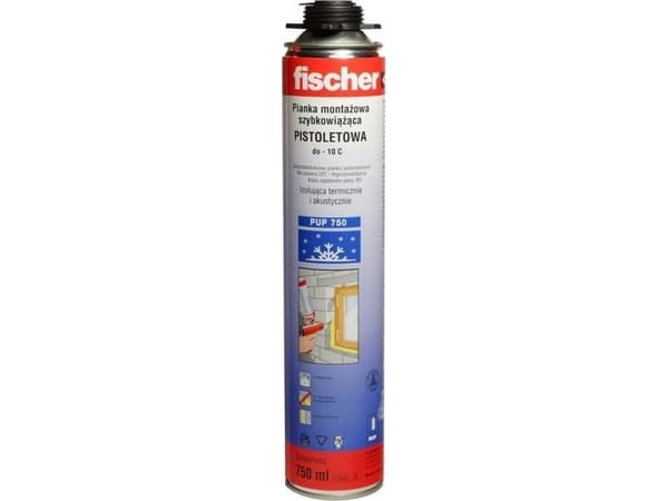 Fischer Montage pistol PU PRO foam 750 ml