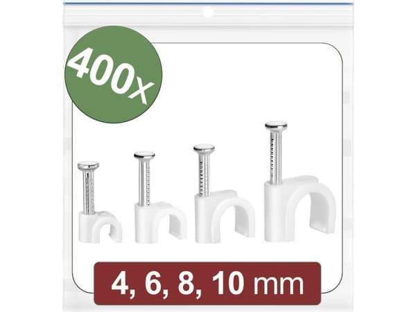 Quadrios 24CA425 Spikklämmor bunt O-range vit 400 st (24CA425)