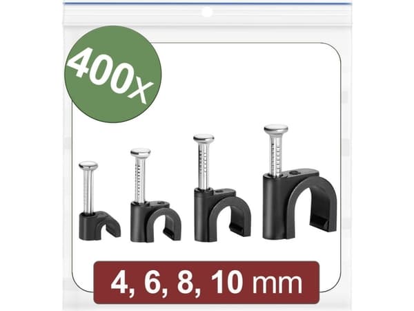 Quadrios 24CA436 Spikklämmor bunt O-range svart 400 st (24CA436)