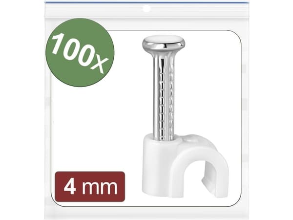 Quadrios 24CA417 Nail Clips Bundle-O-Area White 100 stk. (24CA417)