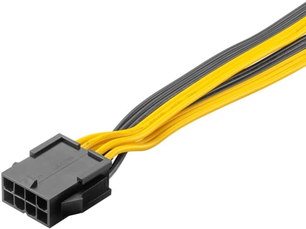 Goobay 60000, 0,23 m, 8-pin, 2 x PCI-E(6+2 pin), Hunkjønn, Hankjønn, Rett